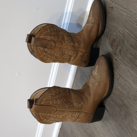 Dan Post Size 11 Child, Brown Leather Cowboy Western Boots Model DPC - 2003 - Picture 2 of 8